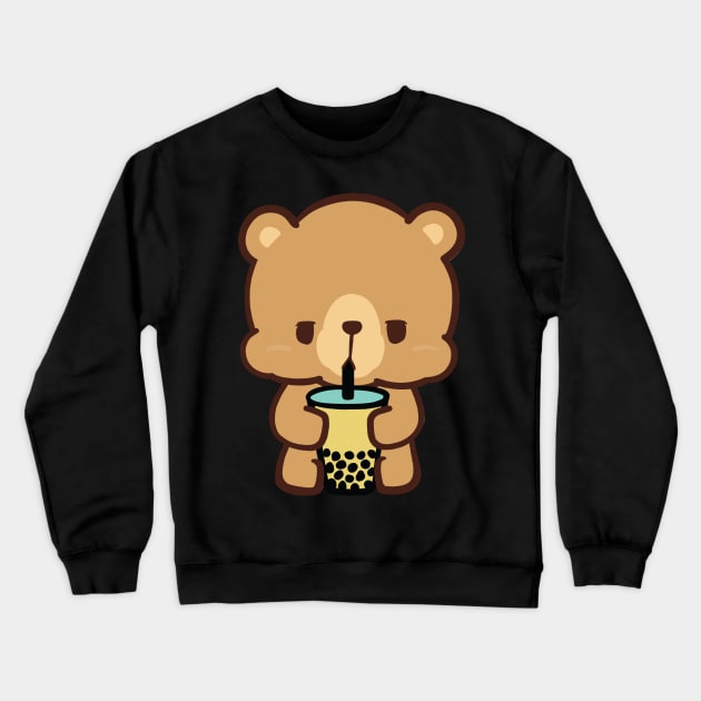 Boba Bear Crewneck Sweatshirt by BeachPlum